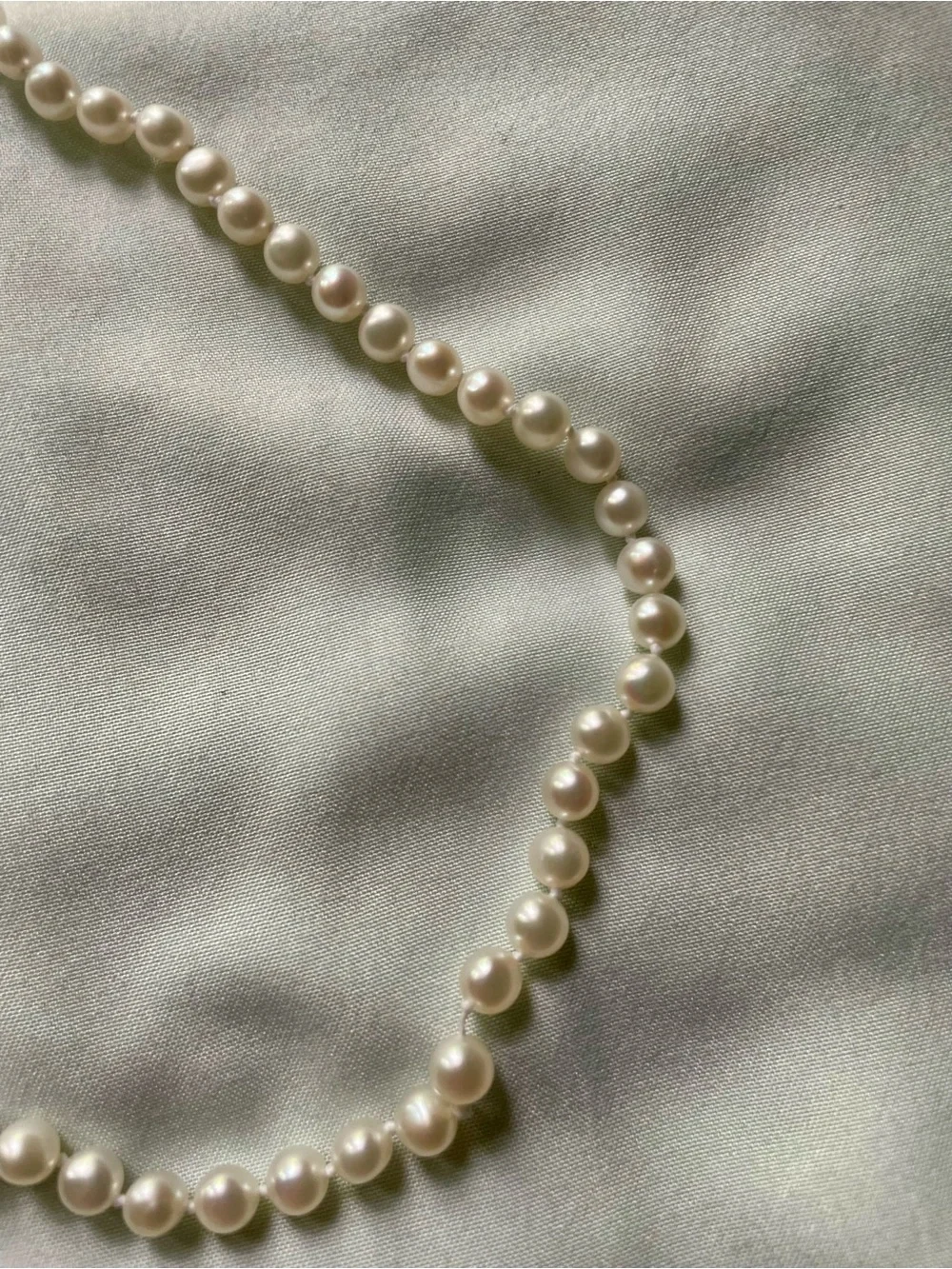 Vintage 10k Cultured Pearl Necklace - Picture 6 of 13